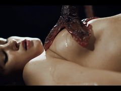 REAL LIFE HENTAI - Aliens feast - Monsters fill and cum all over one girl after another