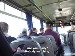 Czech Streets - Luxurious MILF fucked in a Public Bus